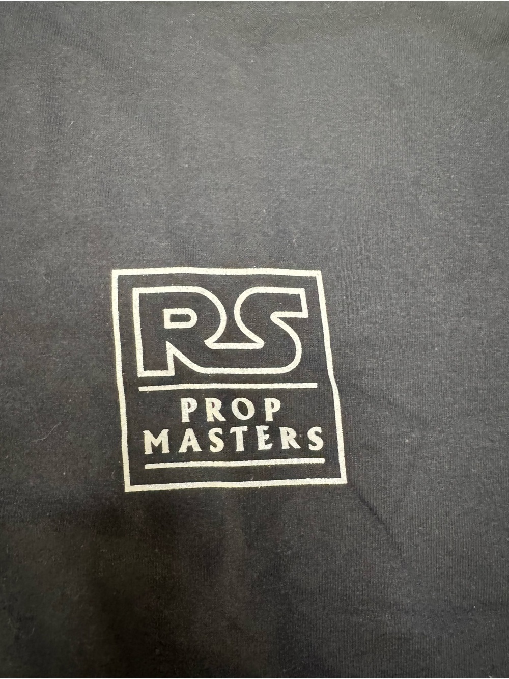 Gildan RS Prop Masters Dark Gray Heavy Cotton T-Shirt with White Label